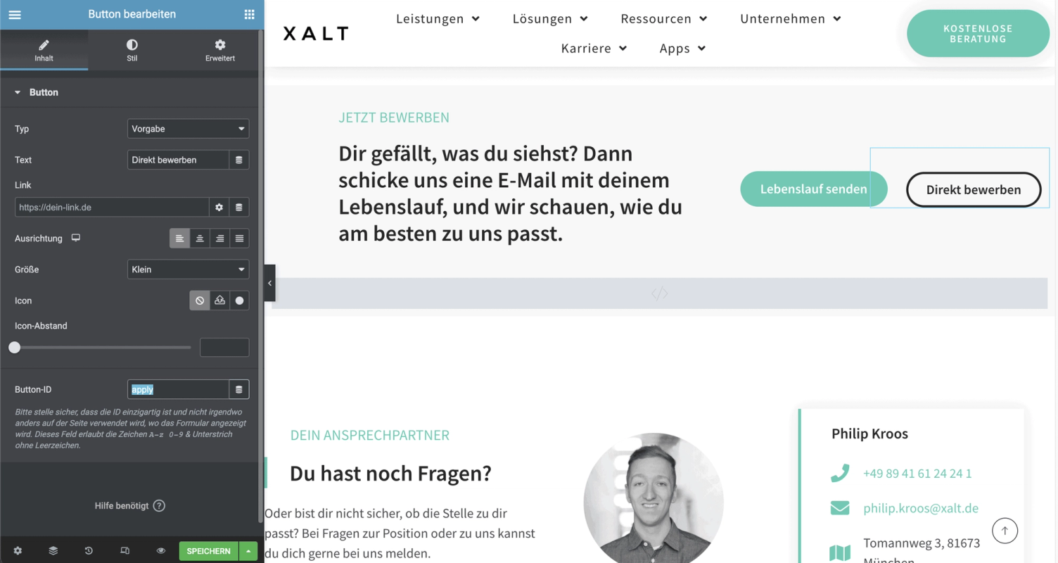 Wordpress Integration mit HTML Snippet