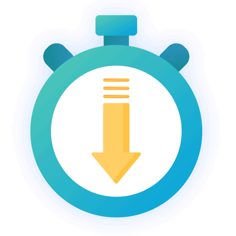 Symbol für Zeitersparnis