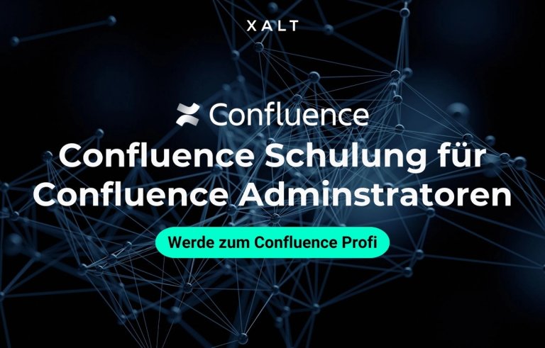 Header image for the Confluence training for administrators with the line “Become a Confluence Pro” on a dark network background.