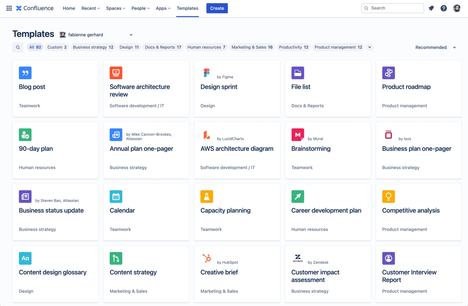 Confluence Templates