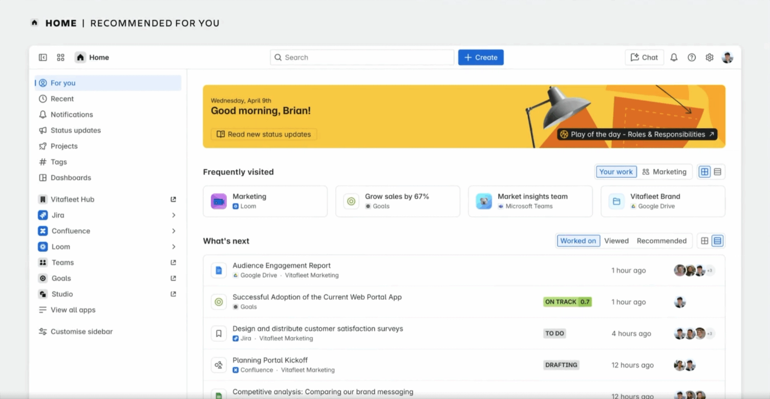 Atlassian Home App