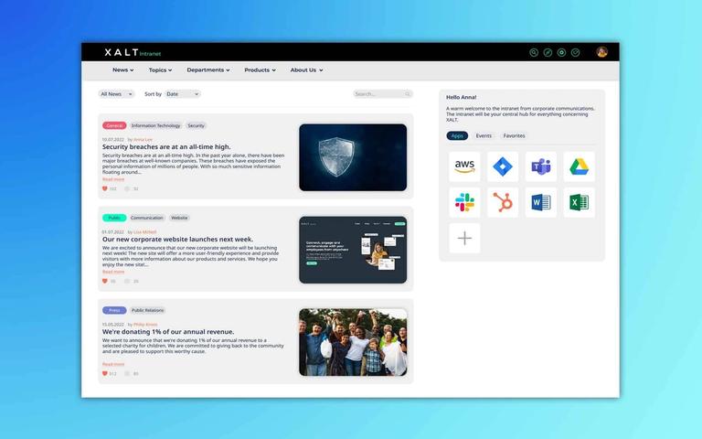Benefits of a corporate intranet