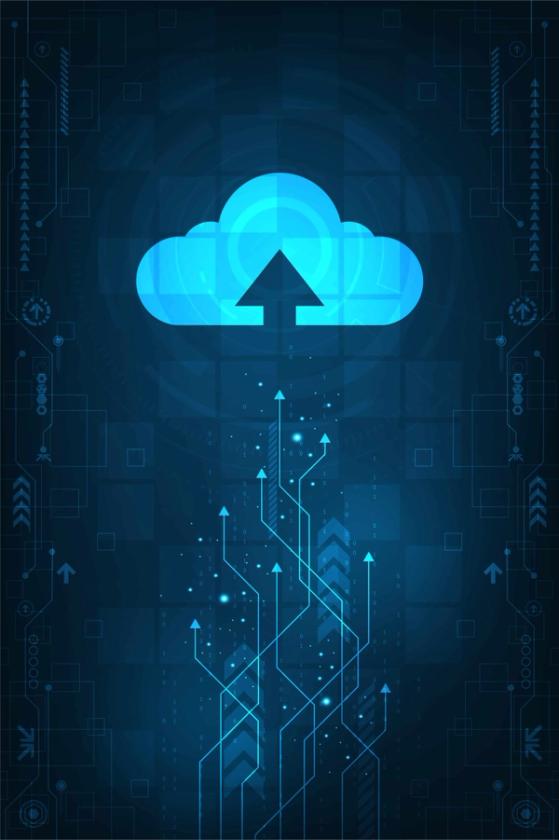 Illustration einer Cloud-Migration