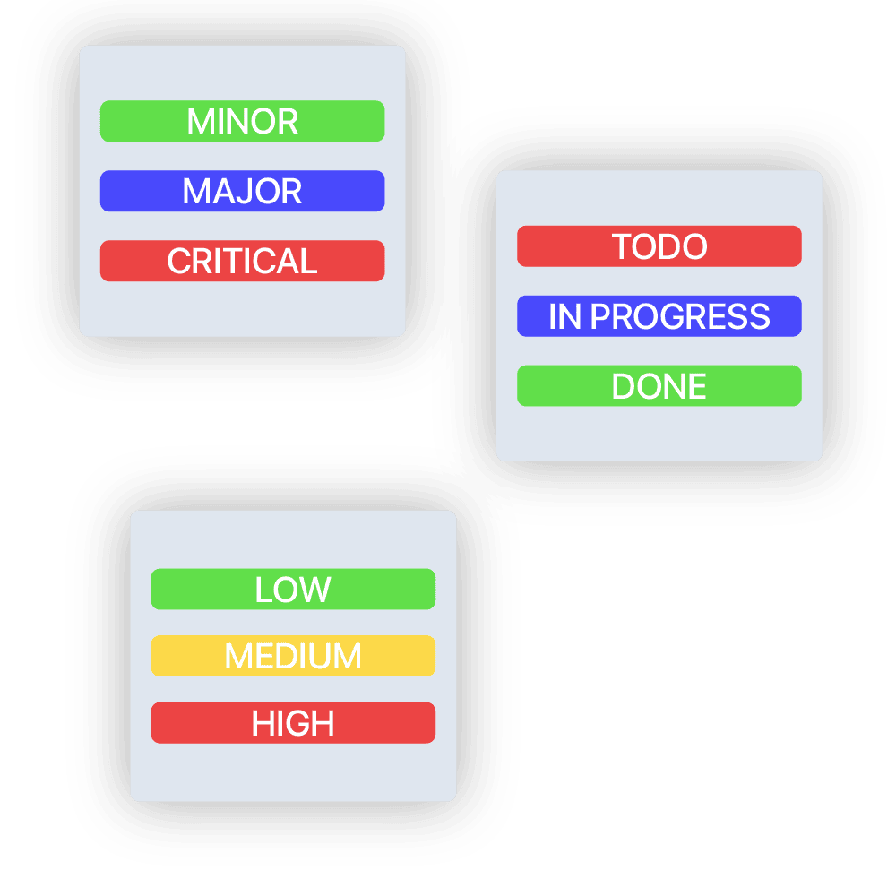 Bar of predefined status states in Status Macro