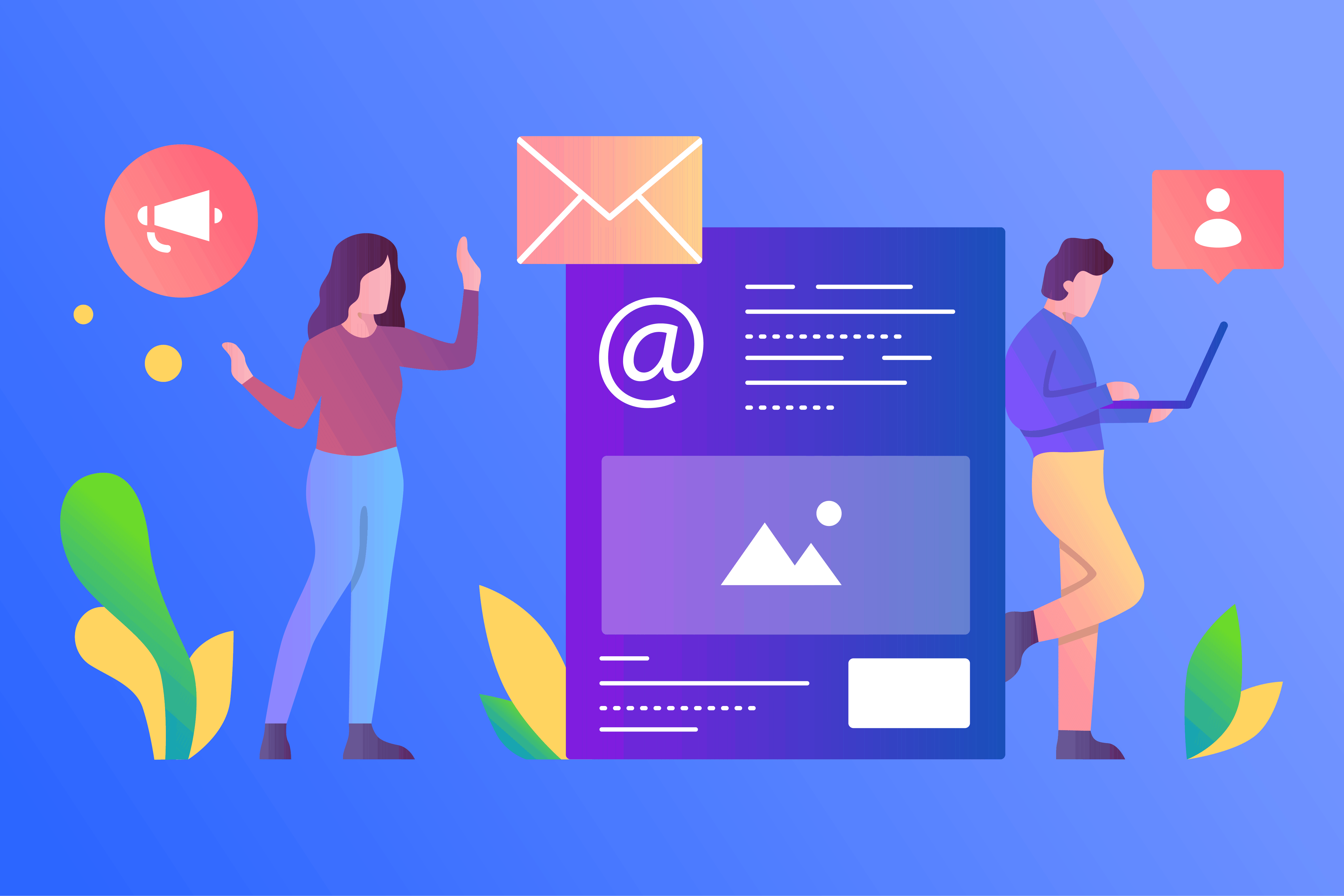 Illustration mit E-Mail-Symbol, Benutzern und einem Formular zur Issue-Erfassung in Jira.