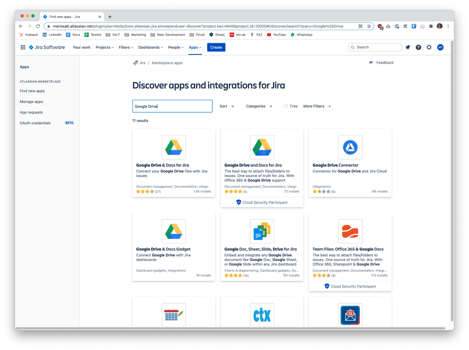 Atlassian Jira Marketplace