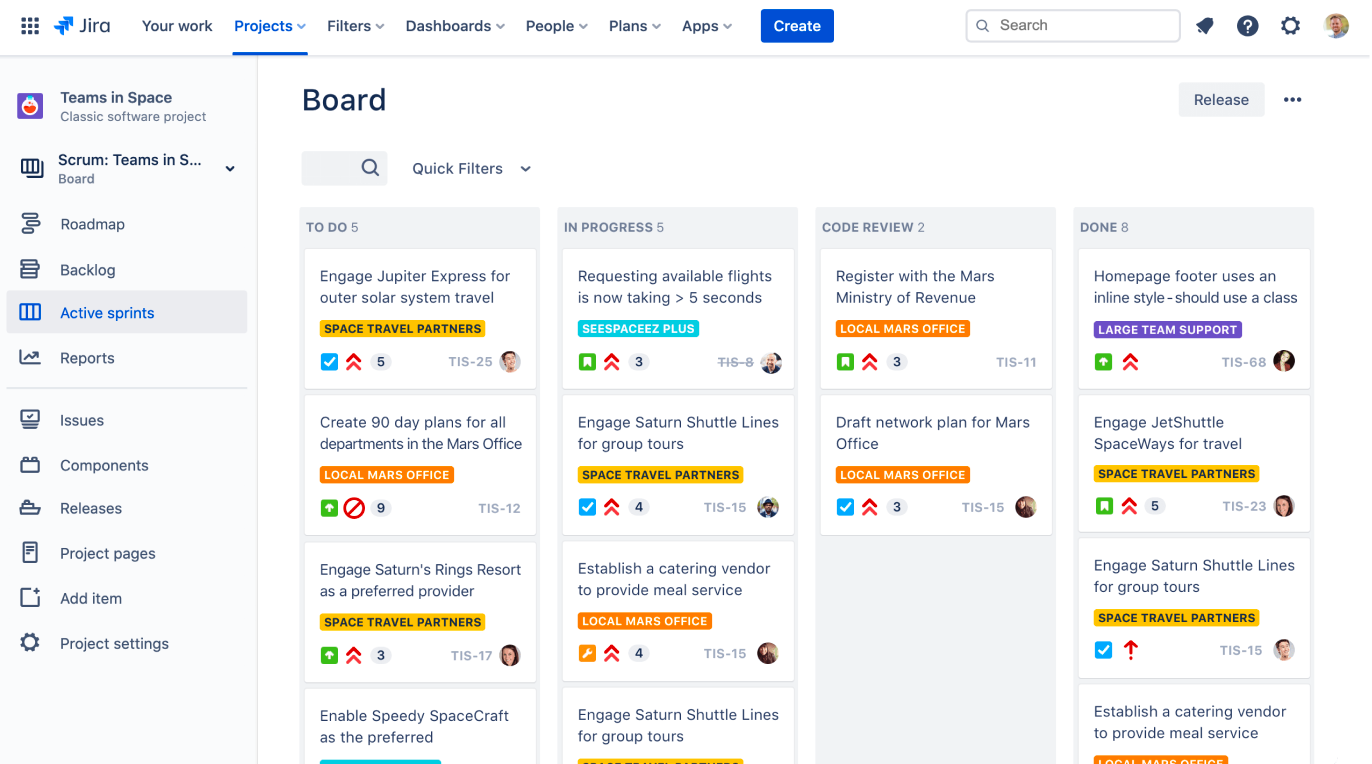 Jira Software Board