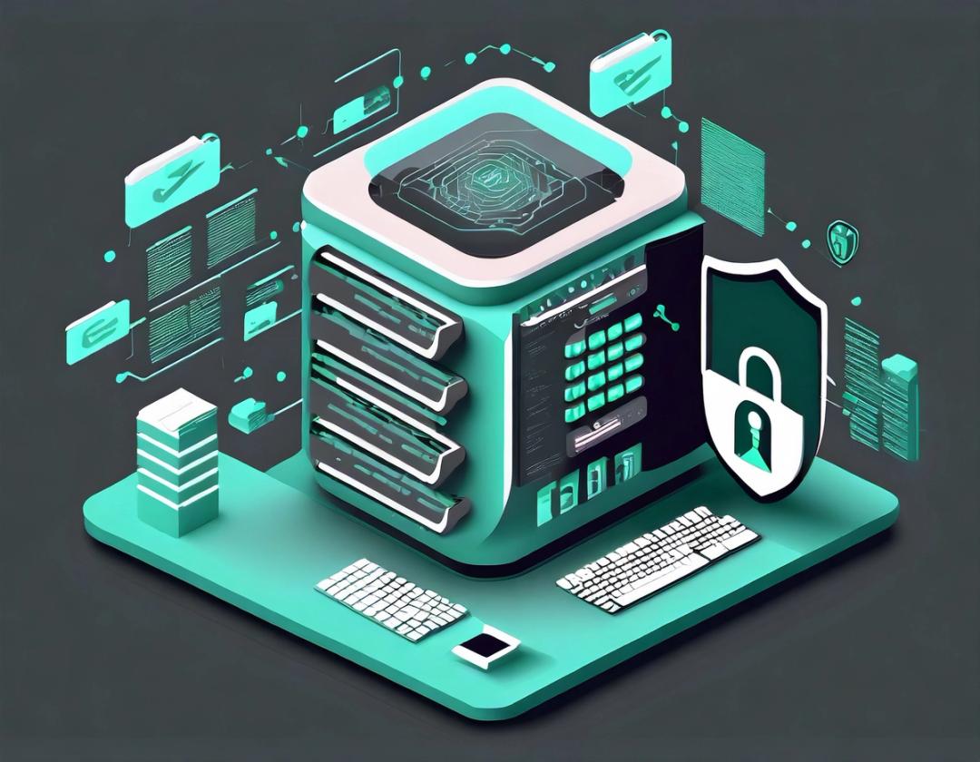 KI-generierte Illustration sicherer Datenzugriffe