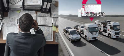 Analog vs digital mit dem carmovia Transport Management System