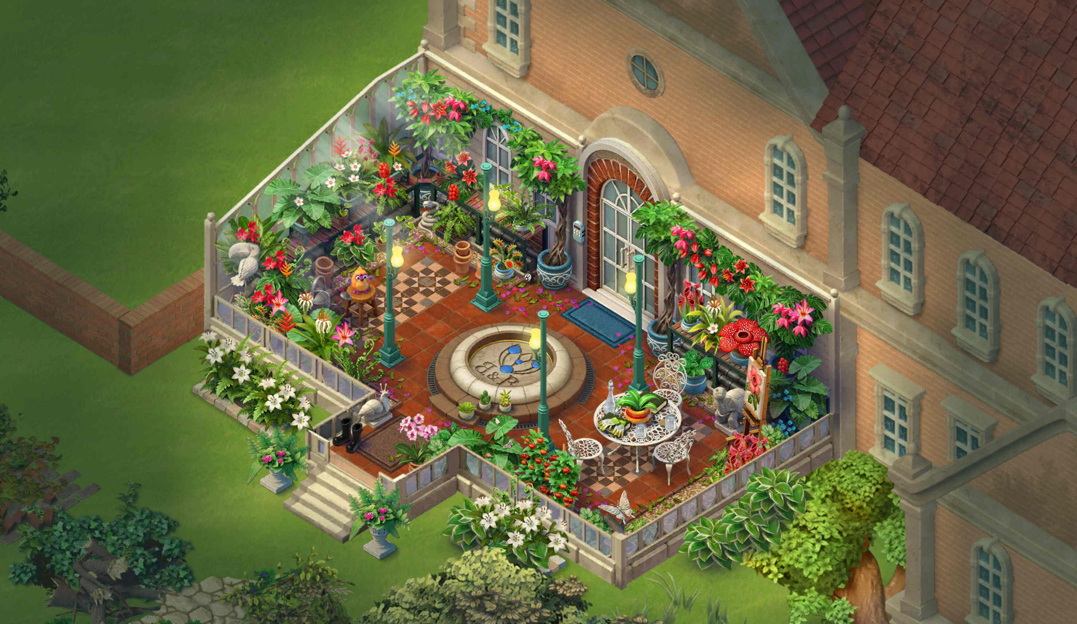 Merge Mansion conservatory after finishing the area