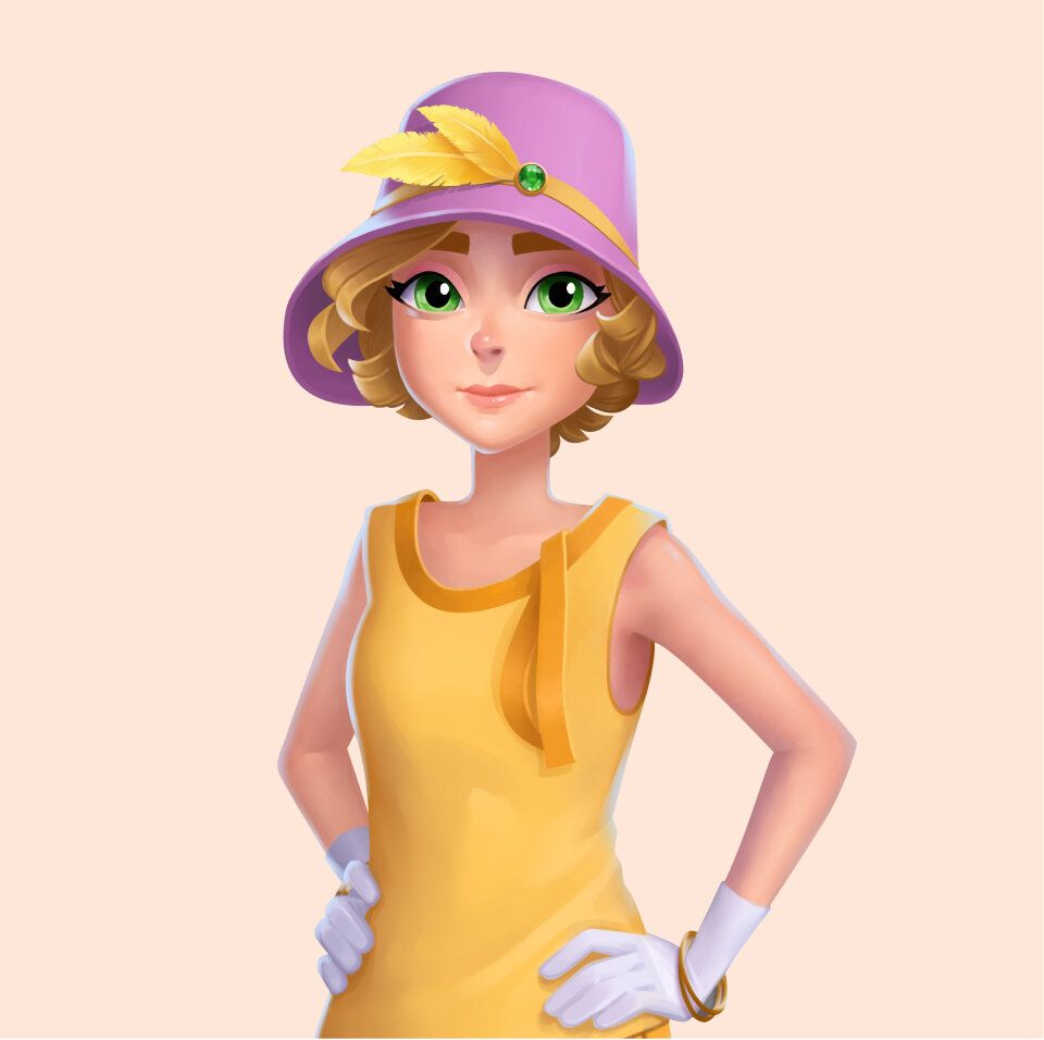 Lindsay Boulton wearing a fashionable hat