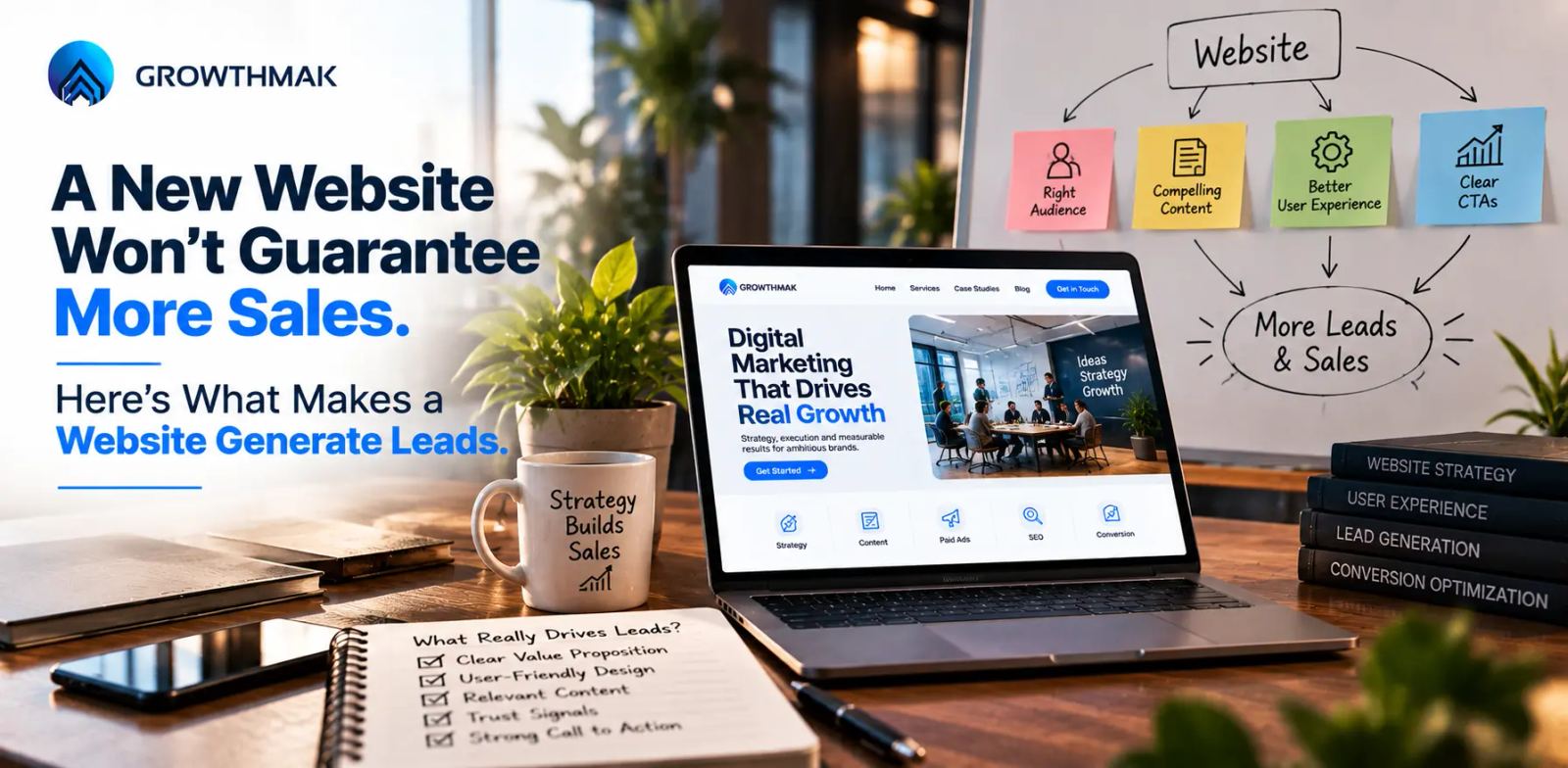 A New Website Won't Guarantee More Sales. Here's What Makes a Website Generate Leads.