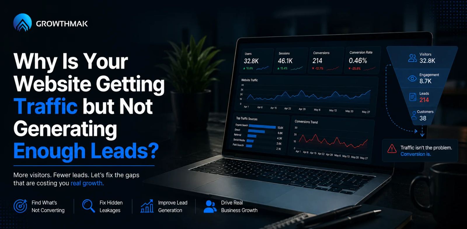 Why Is Your Website Getting Traffic but Not Generating Enough Leads?