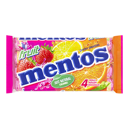 Mentos Fruit 4 pack