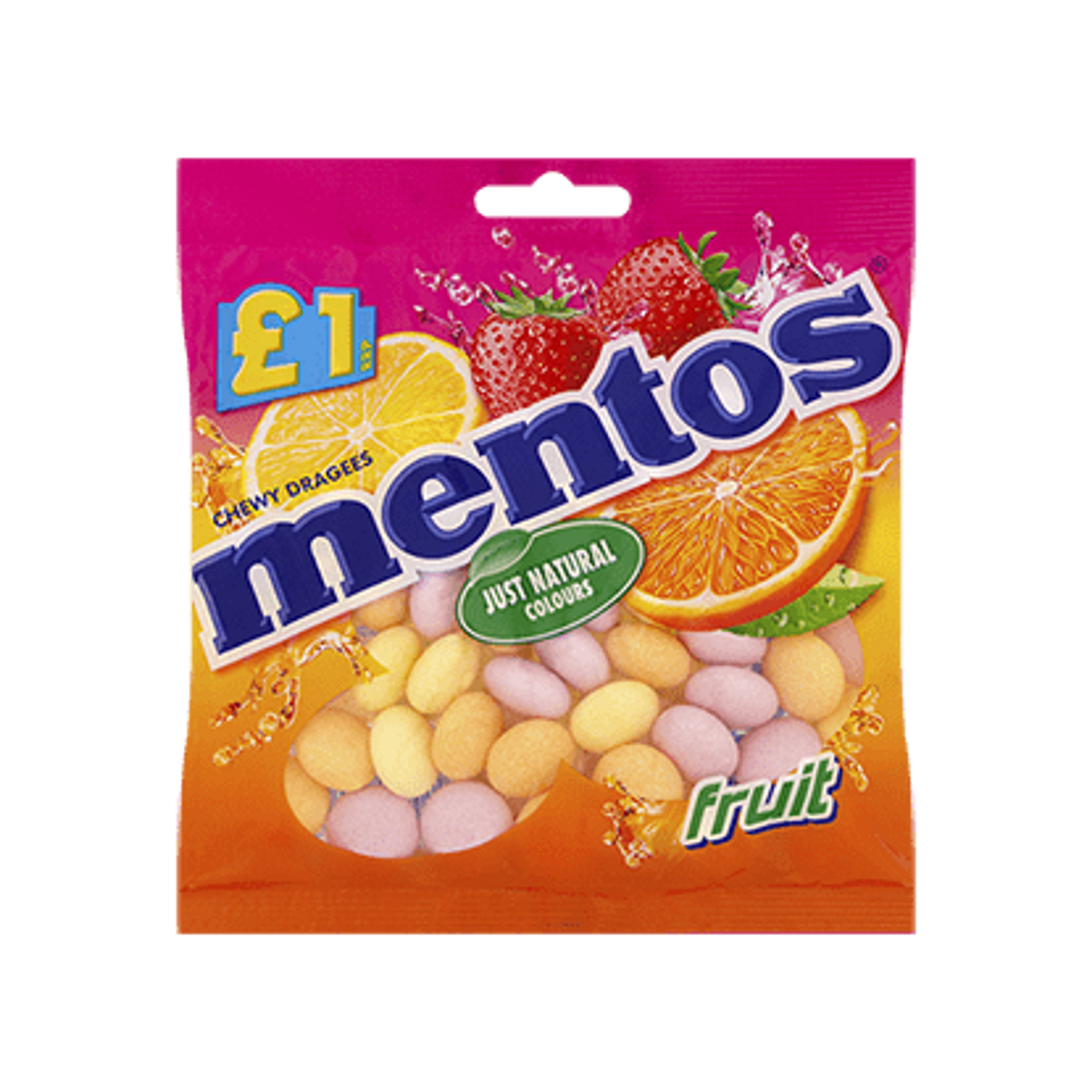 Mentos Fruit 135g Bag
