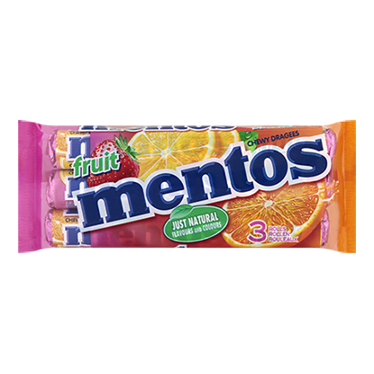 Mentos Fruit 3 pack