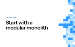 Start with a modular monolith: title card in the parvezive style