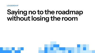 Saying no to the roadmap without losing the room: title card in the parvezive style