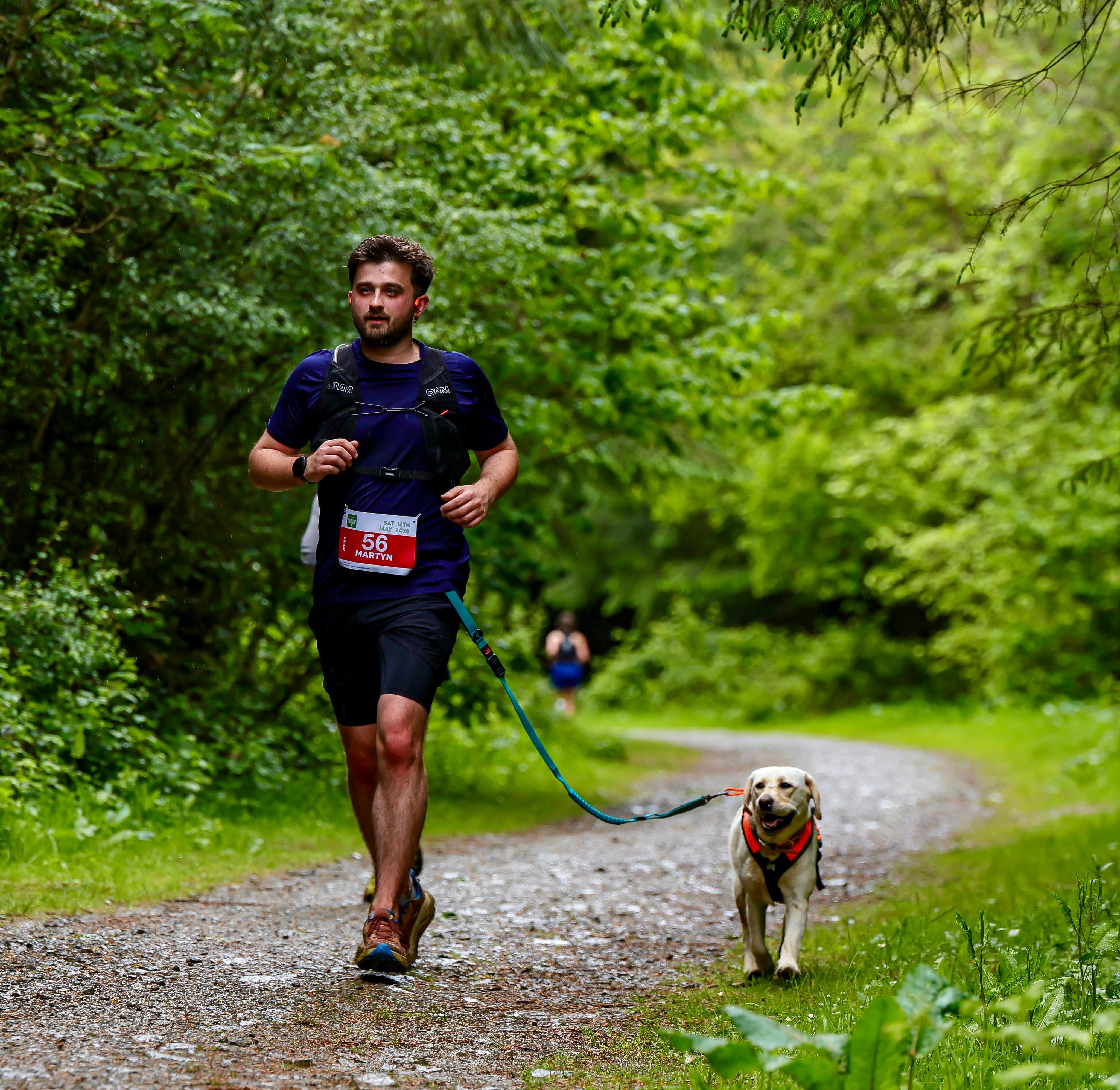 Myself and one of my astro companions, Sephy, at the Roadford Trail Races.
