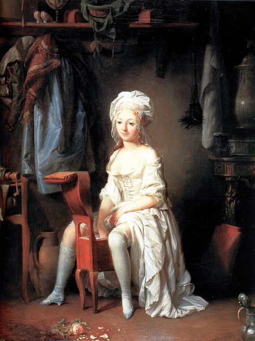 La Toilette intime ou la Rose effeuillée de Louis Léopold Boilly - peinture de bidet !