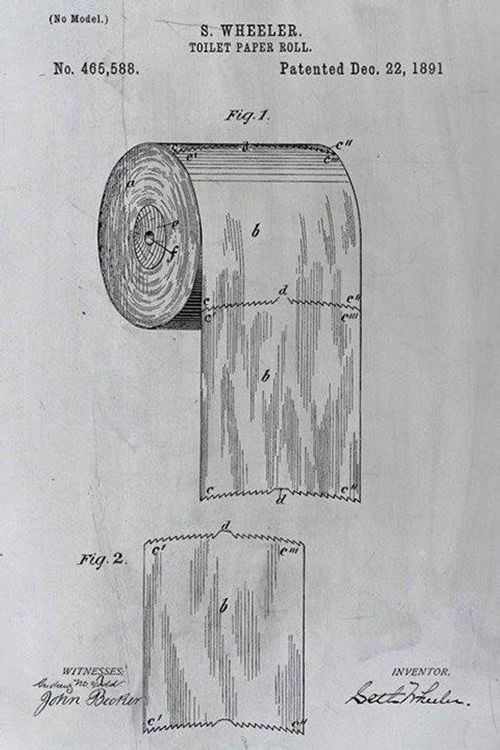 Le brevet du rouleau de papier toilette