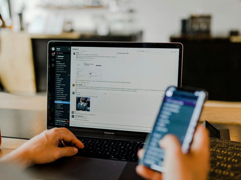 Business professionals collaborating in modern office