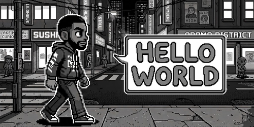 Hello, World Image with Hello World text