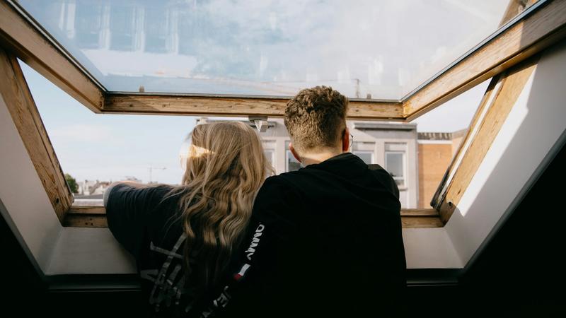 Young couple property viewing 