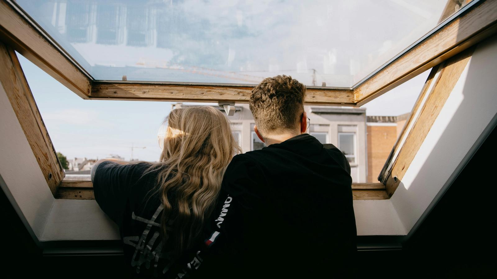 Young couple property viewing