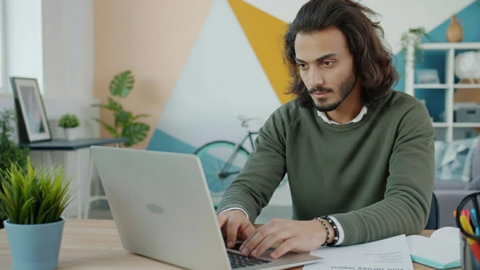 Man reading a surveyors report
