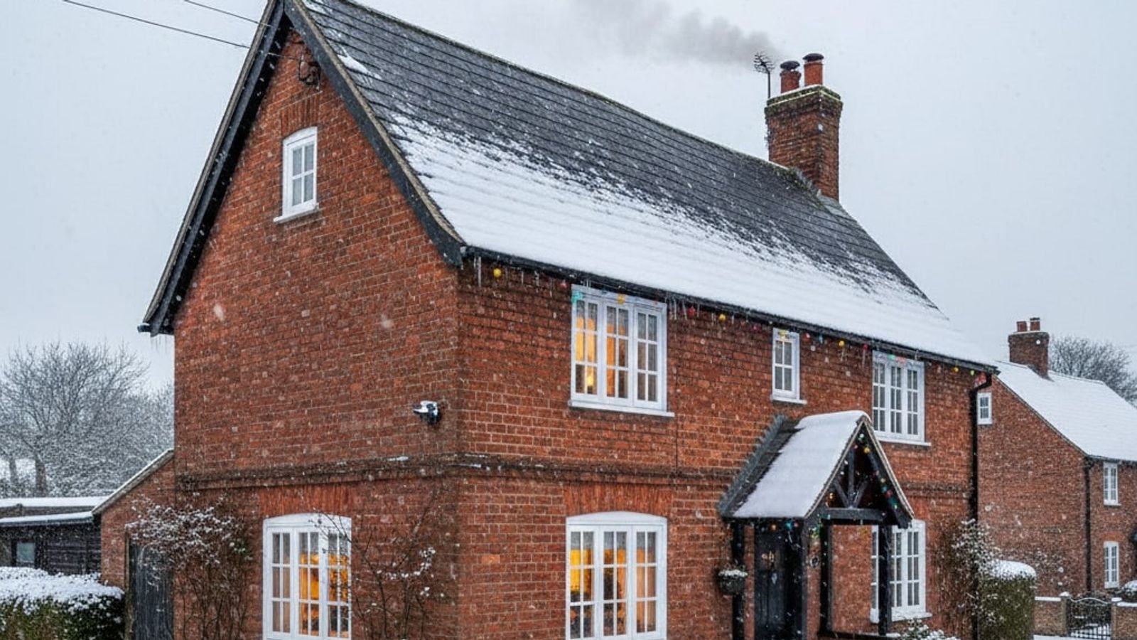 Village house without loft insulation