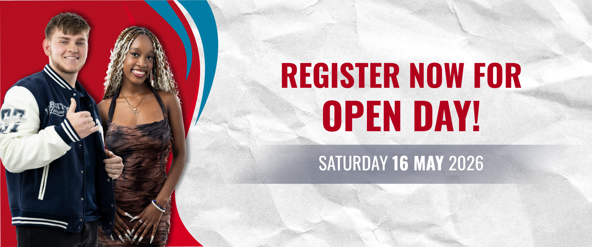 Register for Open Day 16 May 2026
