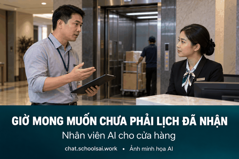 Giờ mong muốn và điều kiện tòa nhà – ảnh minh họa AI