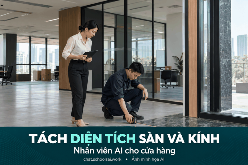 Tách diện tích sàn và kính – ảnh minh họa AI