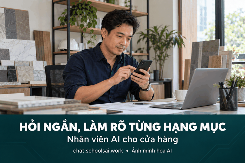 Làm rõ yêu cầu trong hội thoại – ảnh minh họa AI