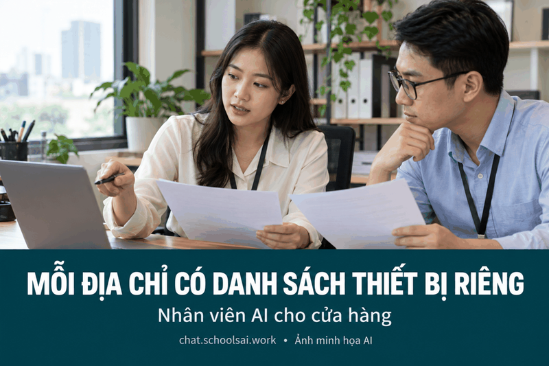 Danh sách thiết bị theo từng địa điểm – ảnh minh họa AI