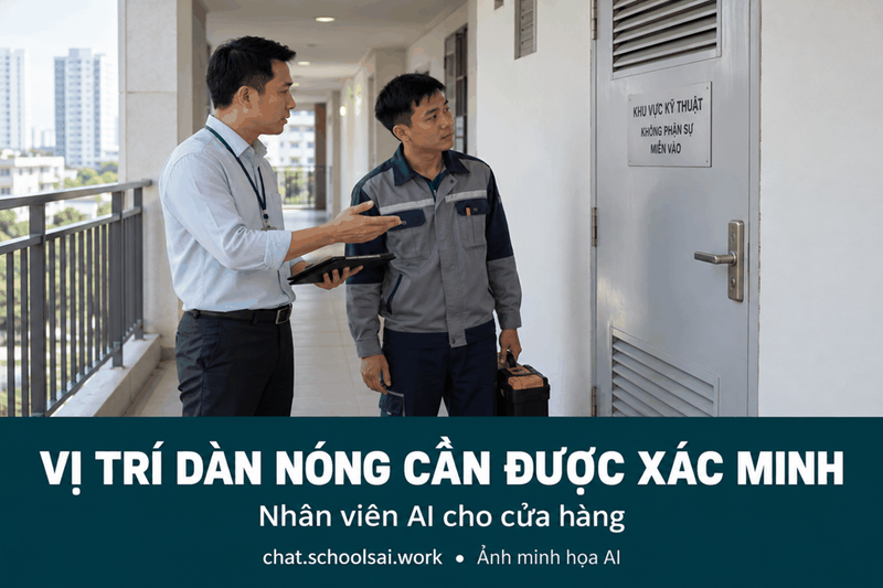 Xác minh điều kiện tiếp cận khu kỹ thuật – ảnh minh họa AI