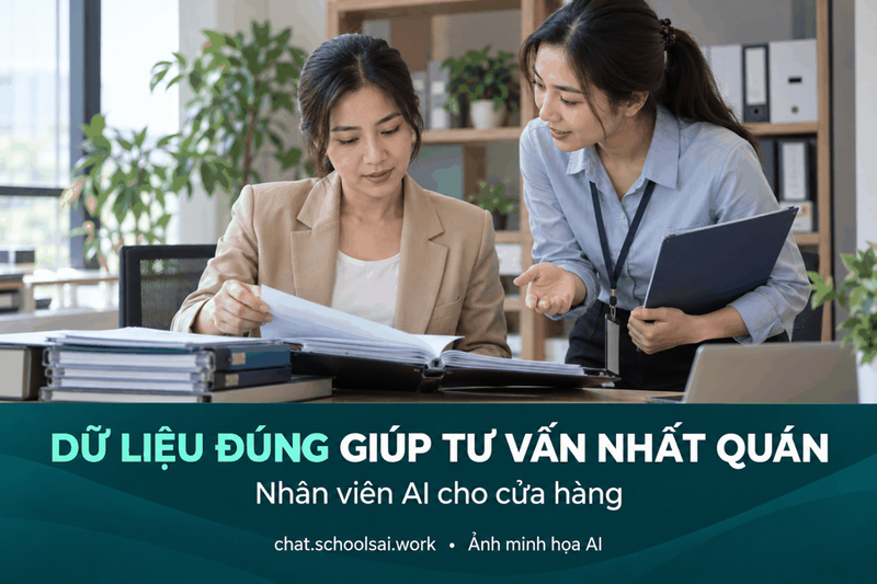 Chuẩn bị dữ liệu dịch vụ đã duyệt – ảnh minh họa AI