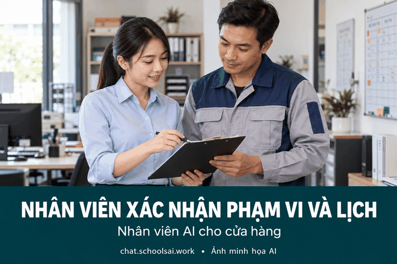 Bàn giao yêu cầu cho điều phối và kỹ thuật – ảnh minh họa AI