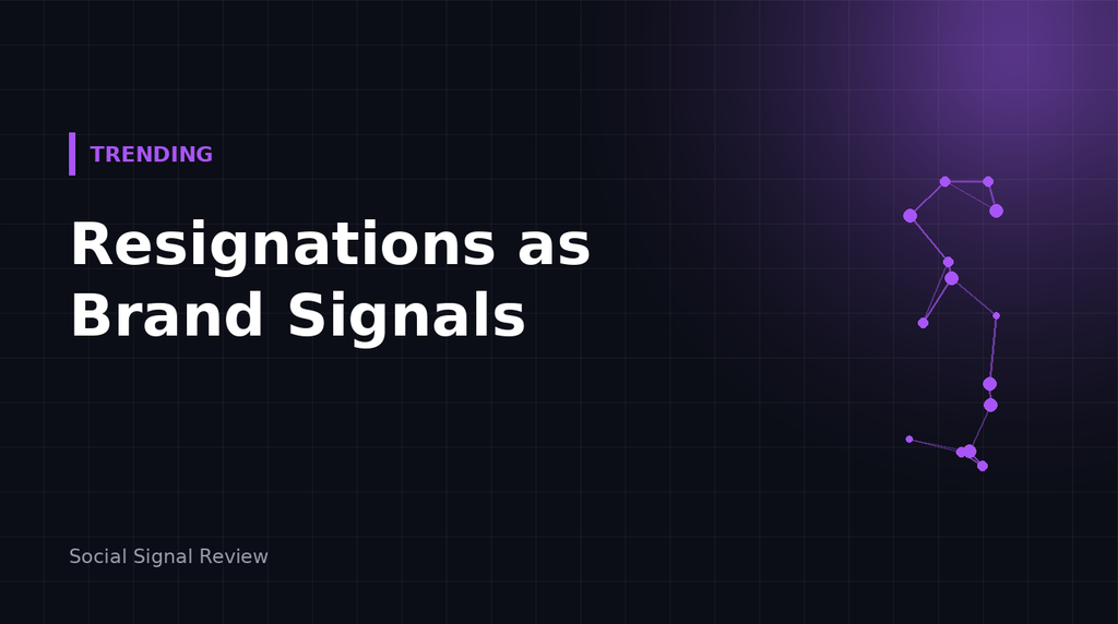 Illustration for: How Do DeepMind Resignation Letters Become Public Brand Signals?
