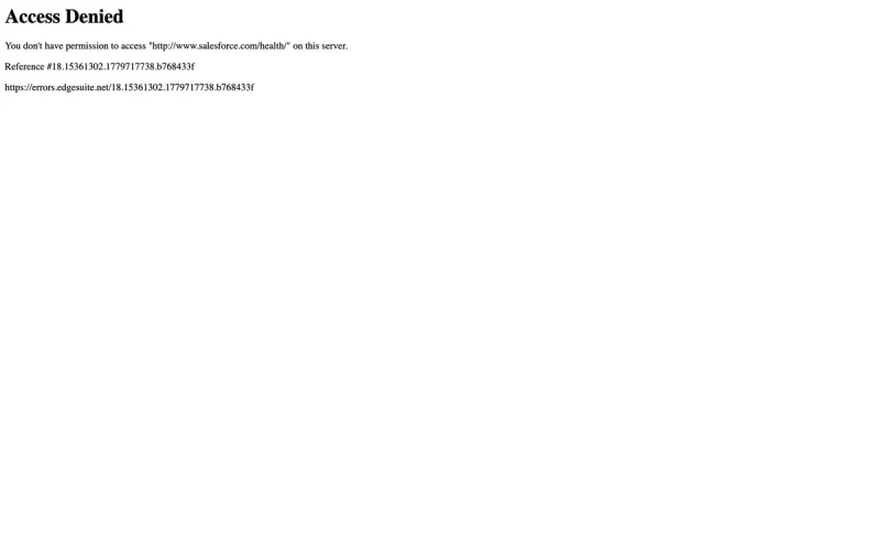 Salesforce Health Cloud homepage screenshot