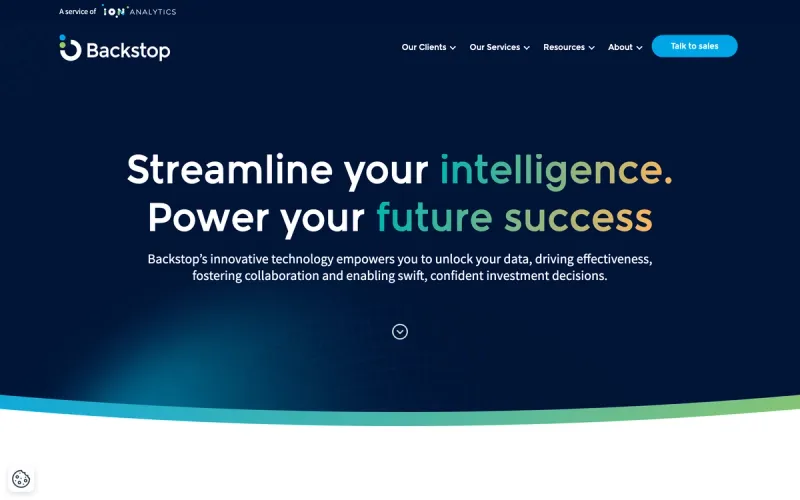 Backstop Solutions (ION) homepage screenshot