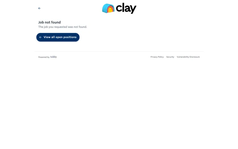 Clay GTM Engineer Ashby listing