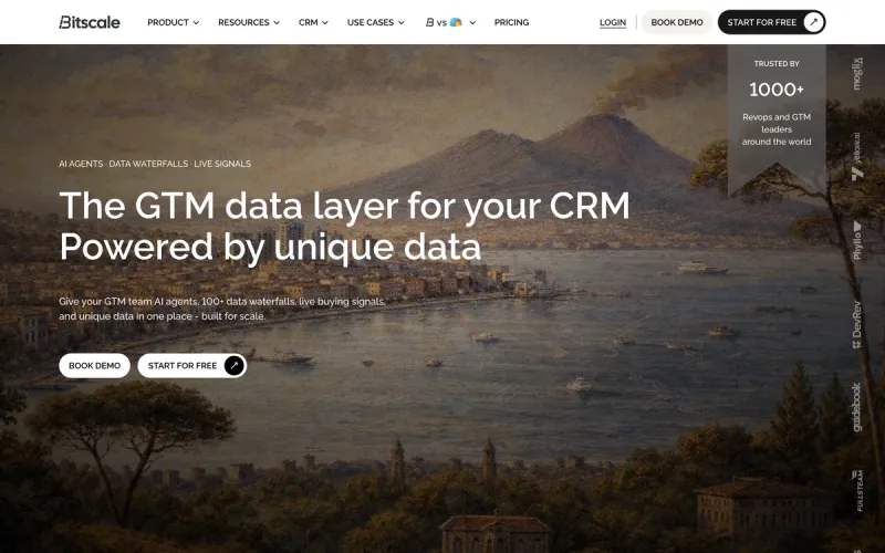 Bitscale homepage screenshot
