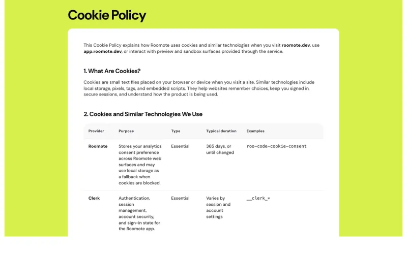 Roo Code homepage