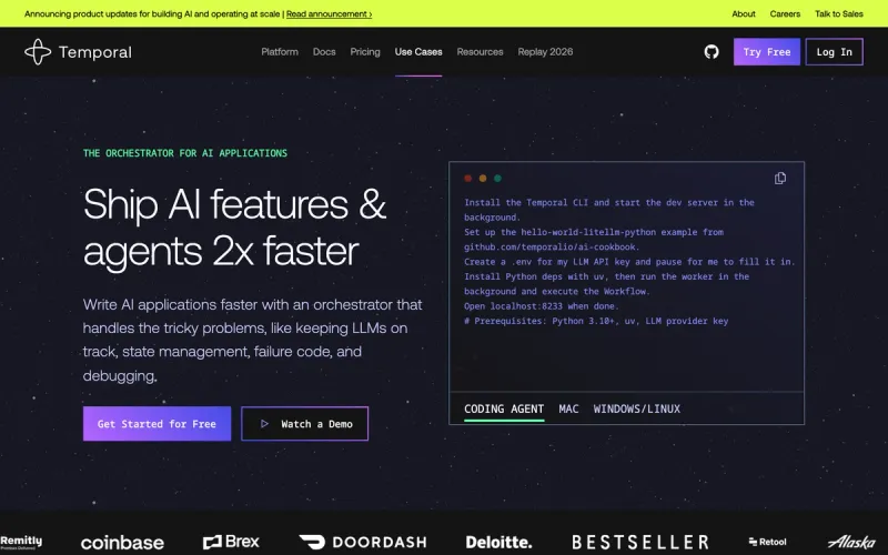 Temporal AI agents blog post