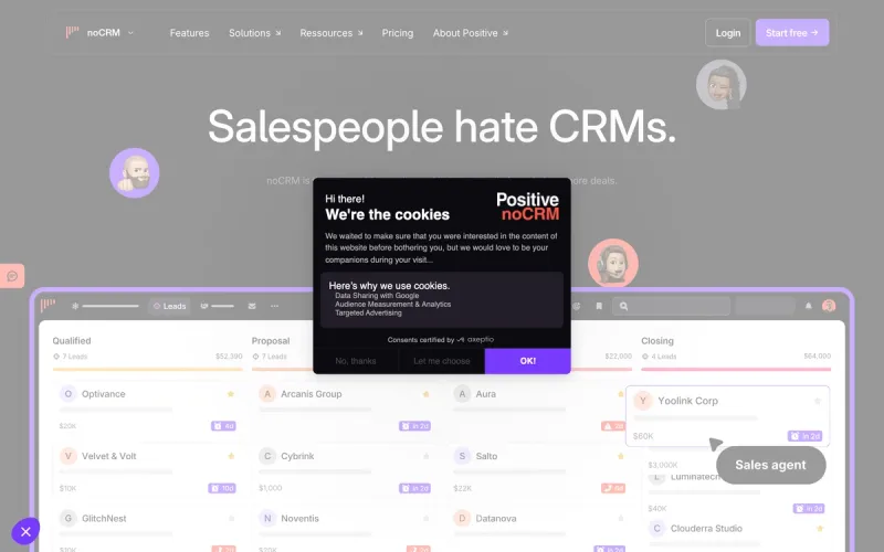 noCRM.io homepage screenshot
