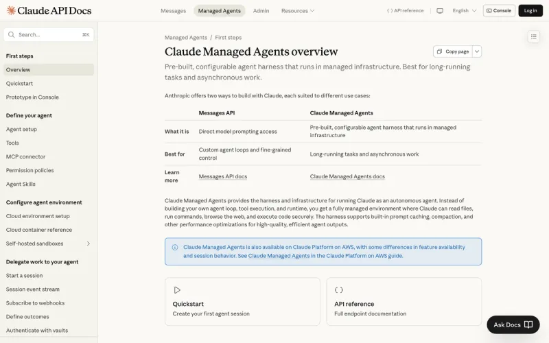 Anthropic Claude Agent SDK documentation