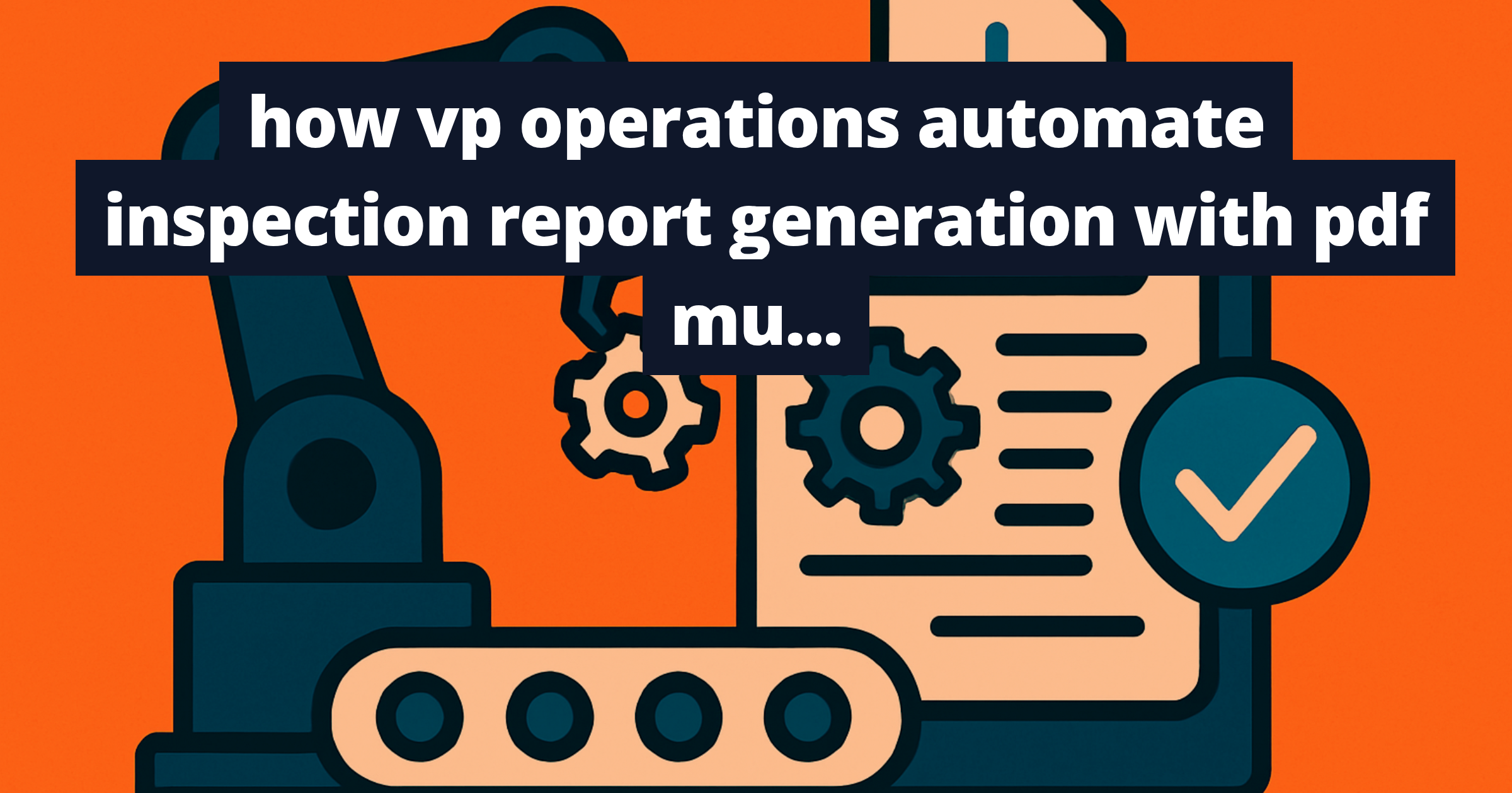 how vp operations automate inspection report generation with pdf multimodal models