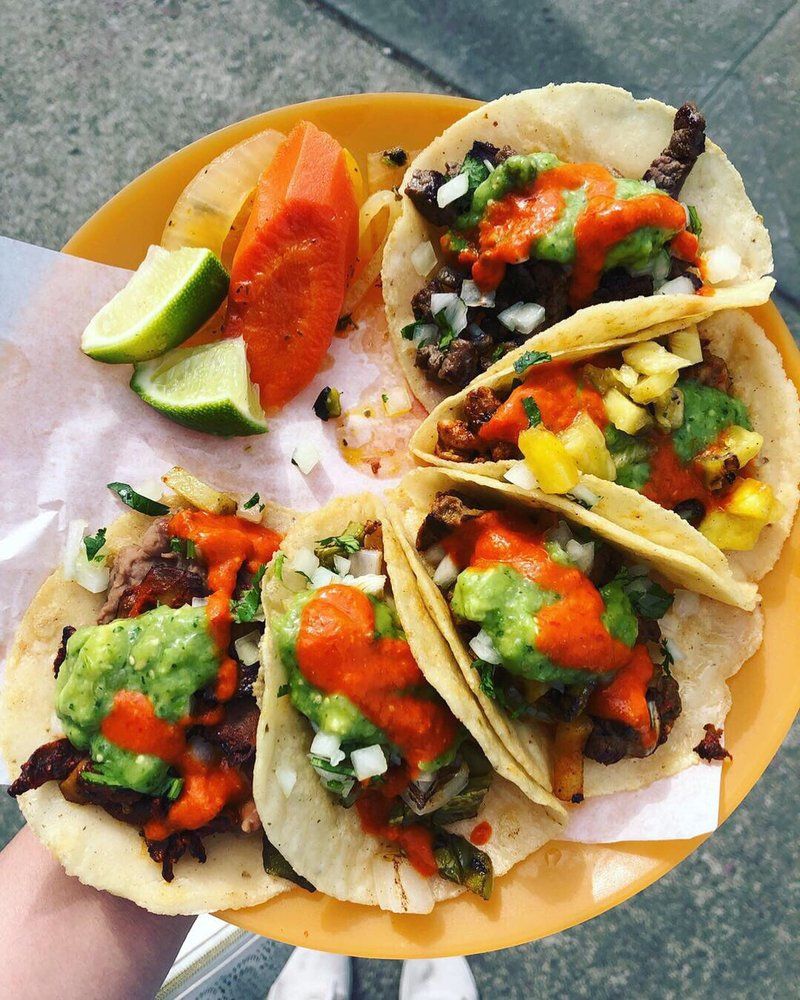 An assortment of tacos